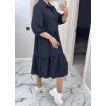 Сукня вільного крою з крепу